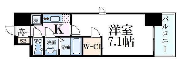 三ノ宮駅 徒歩7分 11階の物件間取画像